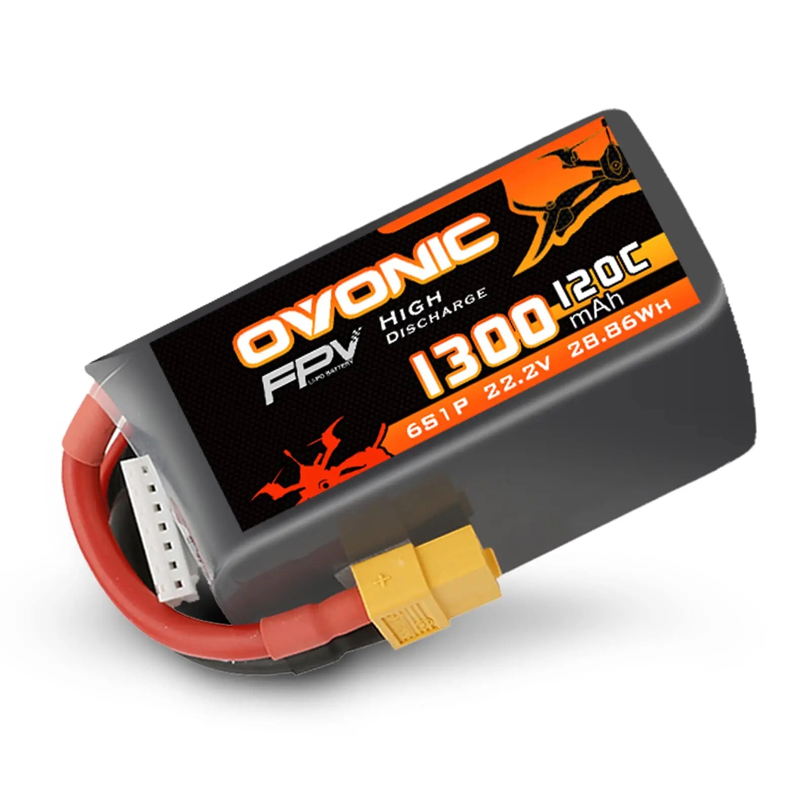 Batería Lipo OVONIC 6s 1300 mAh 22,2 V 120C Batería Lipo OVONIC 6s 1300 mAh 22,2 V 120C